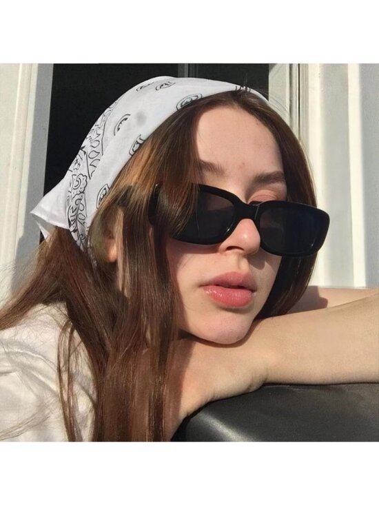 20 Pack Retro 90s Rectangle Sunglasses for Adults - UV400 Small Sun Glasses main image 3